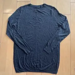 ZARA ニットロング丈 グレー Sサイズ 薄手 両サイドスリットあり