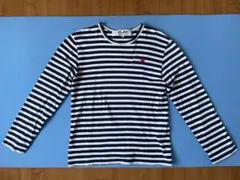 PLAY COMME des GARÇONS ストライプ長袖Tシャツ S