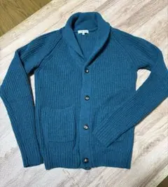 GLOBAL WORK ショールカラー ニットカーディガン　M