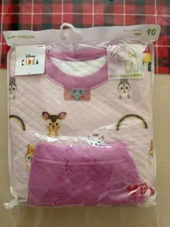 新品＊ユニクロ Disney KIDEA ベビー キルト パジャマ 90 ピンク