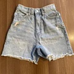 COLZA デニムショートパンツ ライトブルー