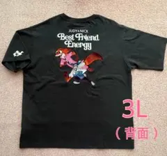 【新品】ディズニー ズートピア ジュディ＆ ニック 刺繍 Tシャツ 3L 淡黒