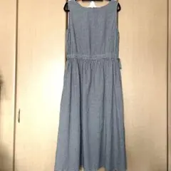 再お値下げ極美品スタディオクリップ２ウェイギンガムロングワンピジャンパースカート