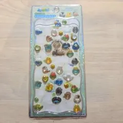 【ふわふわとりのなかまたち】ストーンつき✨ジュエルプチドロップシール！