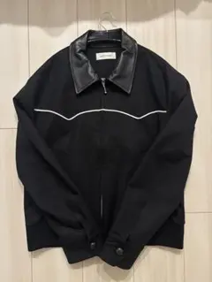 Ernest W. Baker 23SS ウエスタン ハリントン ジャケット WESTERN HARRINGTON JACKET - BLACK — ERNEST W. BAKER