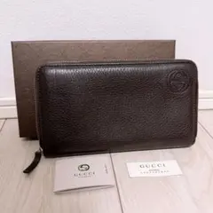 《美品》GUCCI(グッチ)長財布 ラウンドファスナー