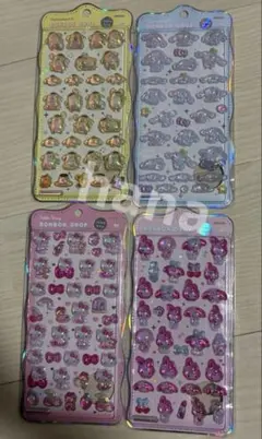 ボンボンドロップシール ちゅるきら　サンリオ シナモン　ポムポムプリン　キティ