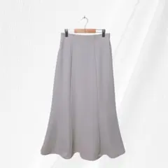 earth music&ecology Aラインフレアロングスカートオフホワイト