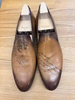SK186　Berluti カーシブ ガレ スクリットレザー　ローファーのサムネイル