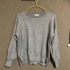 ■earth music&ecology 美品　グレーニット　もちもちニット