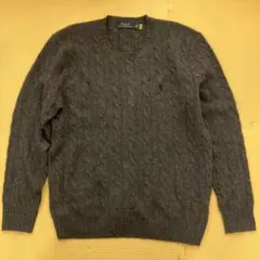 新品タグ付き☆ポロラルフローレン100%カシミヤセーター ネイビー 