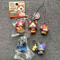 レア 妖怪ウォッチ 当時品 ジバニャン ダークニャン ブドウ キーホルダー