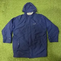 90s NIKE 銀タグ スウッシュ 刺繍ロゴ 裏起毛 ナイロンジャケット