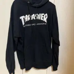 THRASHER スケートボードマガジンパーカー ブラック