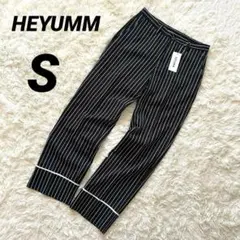 【へユム】 カジュアルパンツ ストライプ 新品 スラックス ストレートカット