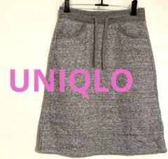 裏起毛 ひざ丈スカート