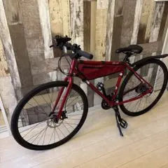 GIOTTO クロスバイク ワインレッド 自転車 - メルカリ