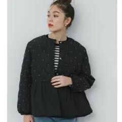 coca パールキルティングティアードブルゾン アウター　新品