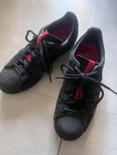 スラッシャー アディダス コラボ　スーパースター　ADVスエード　黒