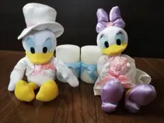ドナルド&デイジー　ウェディングドール　キャンドルセット