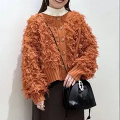 LOWRYS FARM フリンジ2WAYカーディガン