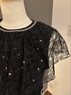 エレガントなブラックパーティードレス