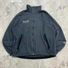 あ*さ様 Columbia　フリースジャケット　M　グレー　無地　古着