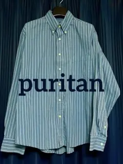 【古着】puritan ストライプ 長袖シャツ XL