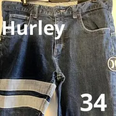 【希少デザイン】Hurley ハーレー ストライプ デニムパンツ 34インチのサムネイル