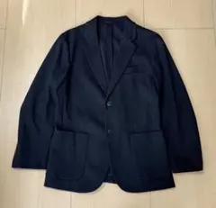 UNIQLO コンフォート2Bジャケット ウールライク 濃紺 S