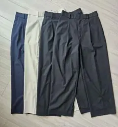 ユニクロ タックワイドパンツ サイズL 4本セット