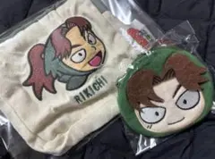 忍たま乱太郎　スクエアポーチ　ミニポーチキーホルダー　山田利吉