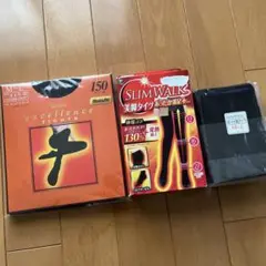 新品◆SLIMWALK 美脚あったか満足タイツ＆カネボウ 150d 発熱ヒート