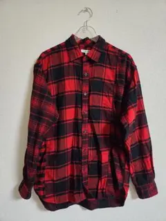 グローバルワークフランネルチェックシャツSサイズ美品