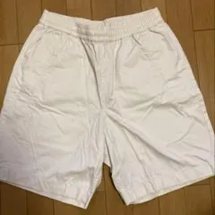 ユニクロU ワイドフィットショートパンツ M ホワイト