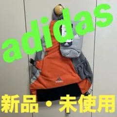 adidas ショルダーバッグ オレンジ グレー