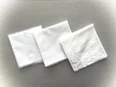 ホワイト ハンカチ 3枚セット 結婚式 フォーマル