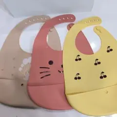 赤ちゃん用シリコンエプロン3枚セット まとめ売り
