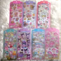ドロップジュエリーシール 7種類 サンリオ シナモン キティ ドロップシール