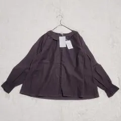 【新品】TSUHARU by SM2 コットンブラウス ブラウン ゆったり
