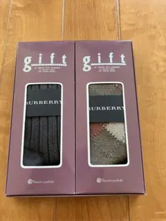 BURBERRY バーバリー メンズ　ソックス　新品未使用　2枚組