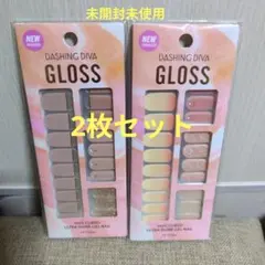 DASHING DIVA GLOSS ジェルネイルシール ベージュ、ピンク系