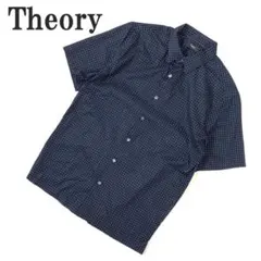 Theory セオリー 半袖シャツ 紺色 コットン ポリウレタン M C6132のサムネイル