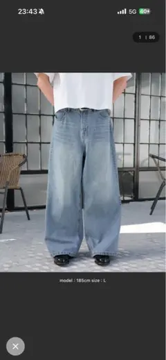 regan glanz バギーデニム