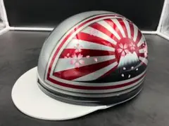 コルク半 カスタム 富士日章 三つボタン シルバーレッド ラメ 桜 高級