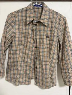 Burberry Blue Label ノバチェック 七分袖シャツ 38のサムネイル