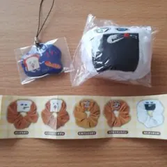 パンどろぼう　ふわふわフェイスシュシュ&ストラップ