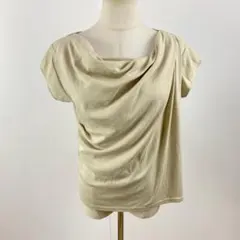 新品 しまむら スザンヌ yumiコラボ ドレープデザインTシャツ トップス M