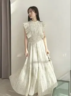 スナイデル SNIDEL Sustainableフリルワンピース 00 ミント