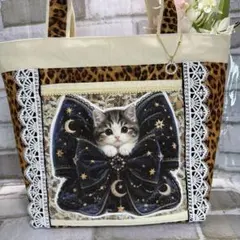トートバッグ　cat キルティング